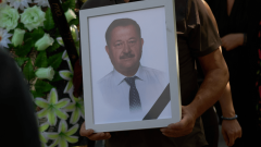 Ukrainians mourn community leader killed in Russian strike on Myla