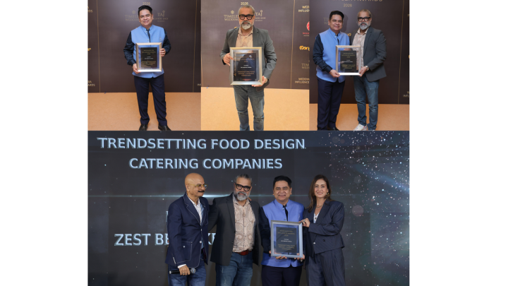Zest Bespoke Catering Wins Platinum at the WeddingSutra Influencer Awards 2026 for Trendsetting Food Design