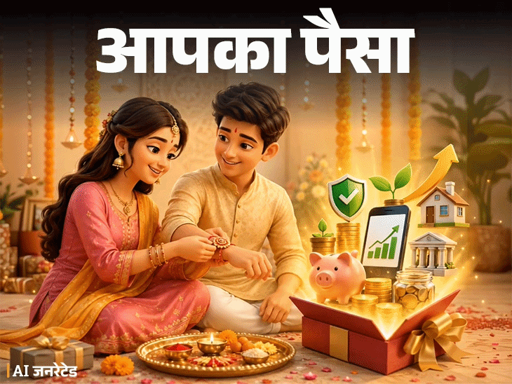 आपका पैसा- इस रक्षाबंधन बहन को दें फाइनेंशियल सेफ्टी: कैश की जगह चुनें ये विकल्प, सात हजार रुपए से बनाएं 1 लाख का फंड1:53Play video