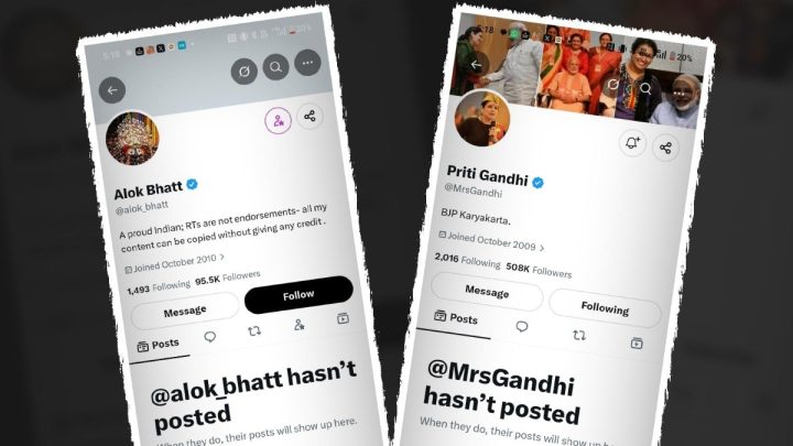 BJP’s new social media team: Why did timelines of Priti Gandhi, Alok Bhatt vanish?