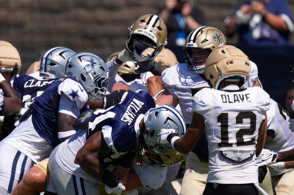 NFL punishes Cowboys, Saints over heated brawl at joint practice