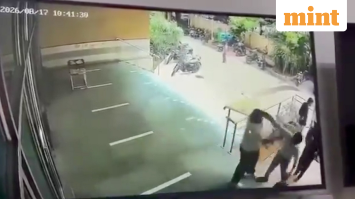 CCTV captures Delhi University PhD scholar slapping professor; student suspended