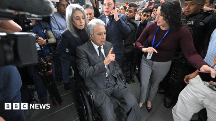 Former Ecuadorian president imprisoned for corruption