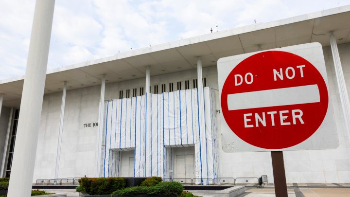 Kennedy Center board says it won’t try to immediately restore Trump’s name