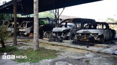 Dozens of co-ordinated arson attacks hit southern Thailand