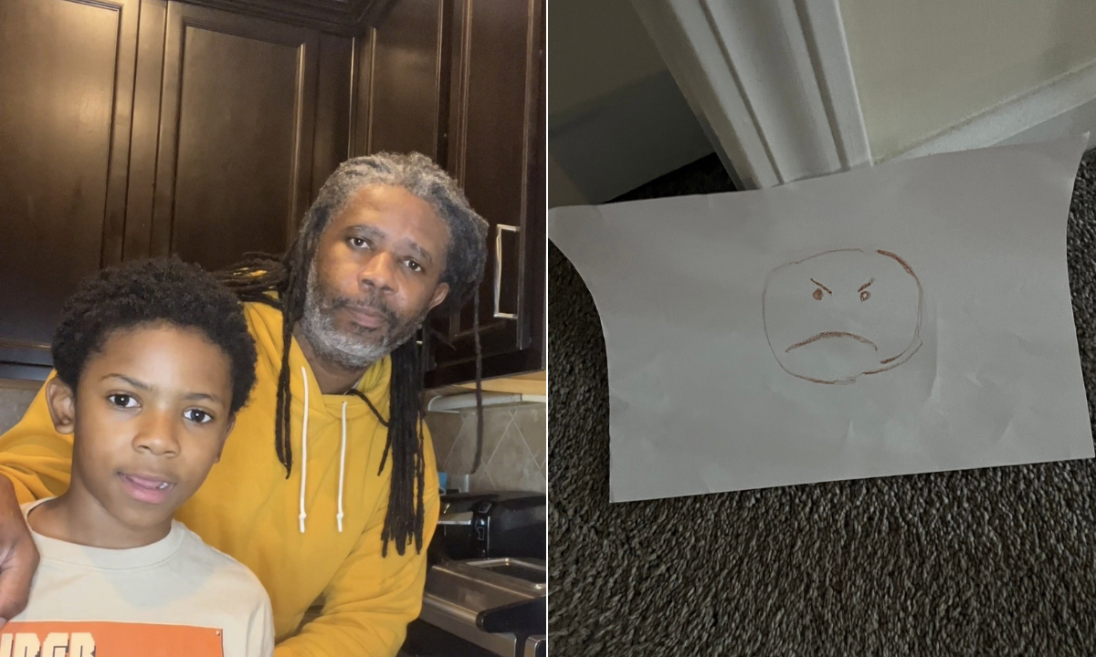Dad Eats One of His Kid’s Candy Bars, Not Ready for Picture Son Sends Him