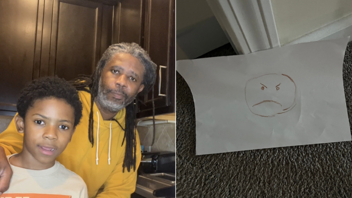 Dad Eats One of His Kid’s Candy Bars, Not Ready for Picture Son Sends Him