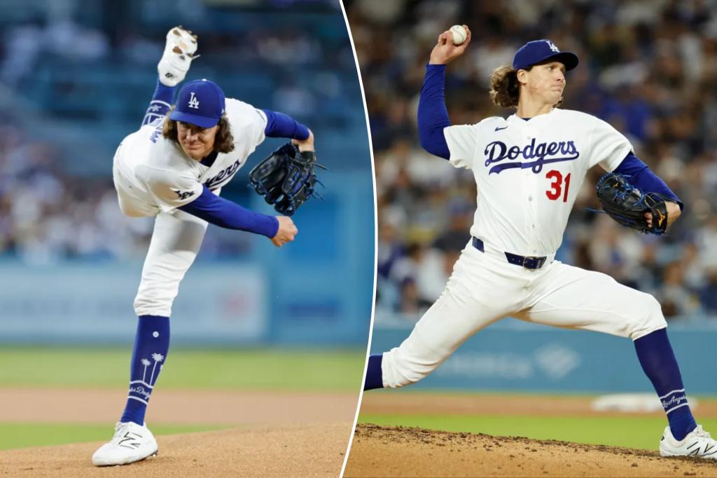 Dodgers’ Tyler Glasnow electric in rehab start, primed to join stacked rotation