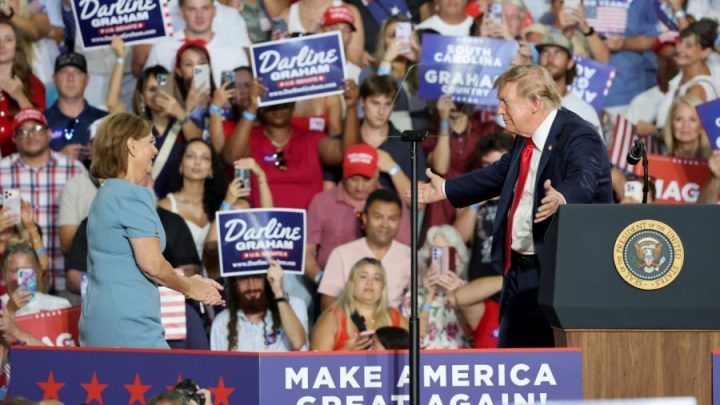 President makes final push for Darline Graham in trip to ‘Trump country’