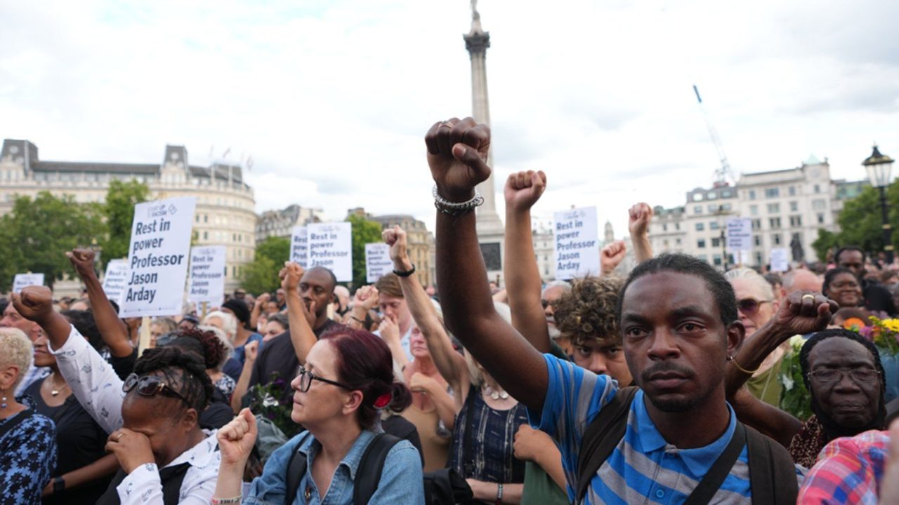 Vigil held in central London for late Cambridge professor Jason Arday
