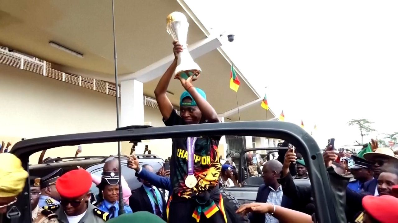 A hero’s welcome as Cameroon parades its first Women’s AFCON title
