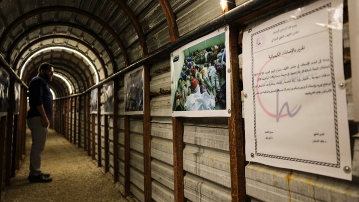 Secret tunnel becomes museum for Syria chemical attack and siege of Ghouta