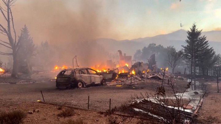 Human-caused Nevada wildfire forces 42,000 people to evacuate