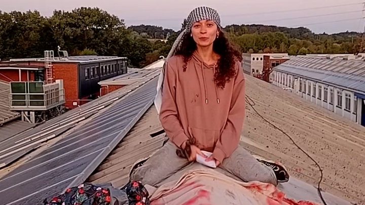 Activists occupy UK aircraft parts factory over Israel links