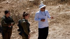 Israeli forces block Palestinian American Lou Ridi from walking on his land