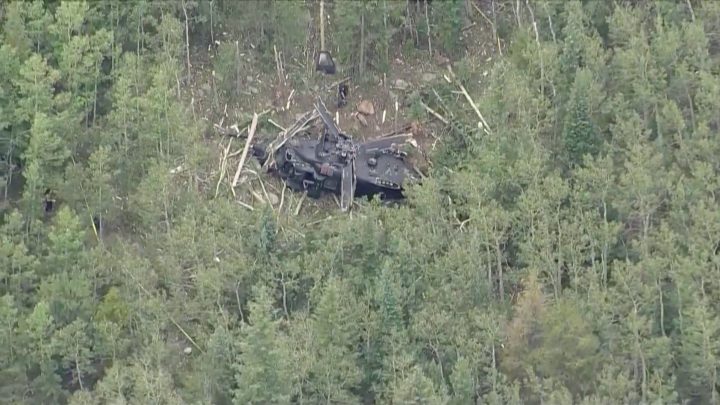 US Army Black Hawk helicopter crashes in Colorado
