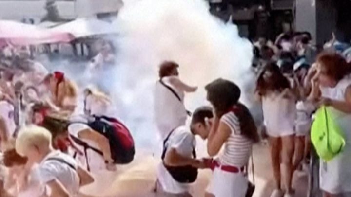 At least 50 injured as fireworks explode into crowd at Spanish festival