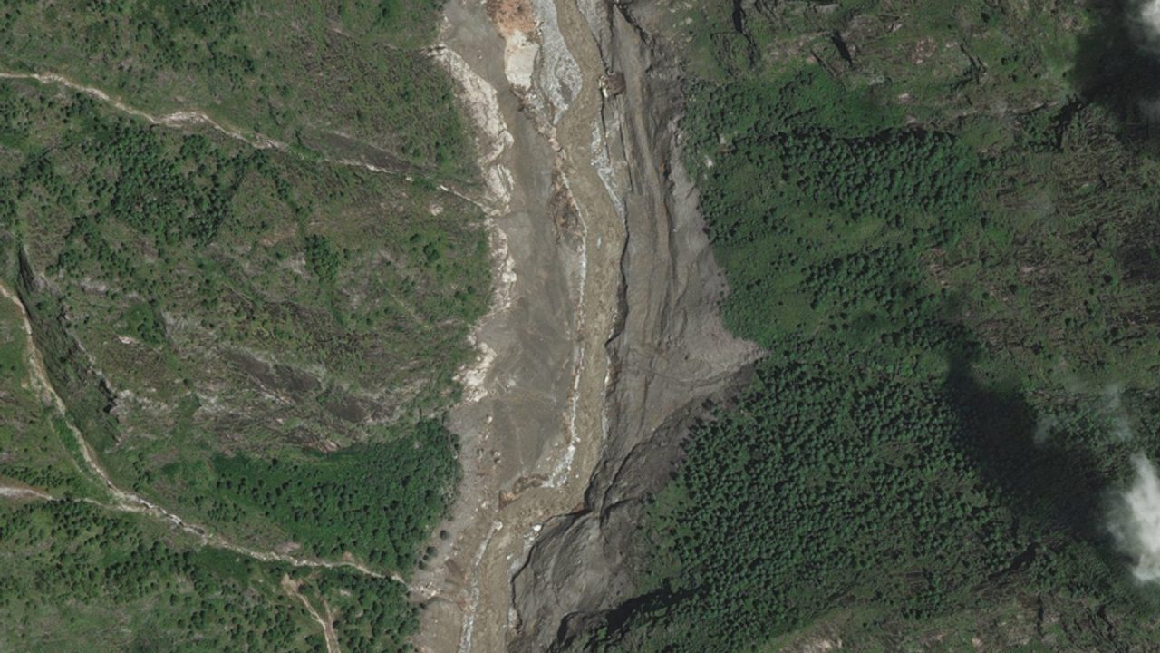 Before and after images show catastrophic impact of Nepal flash floods