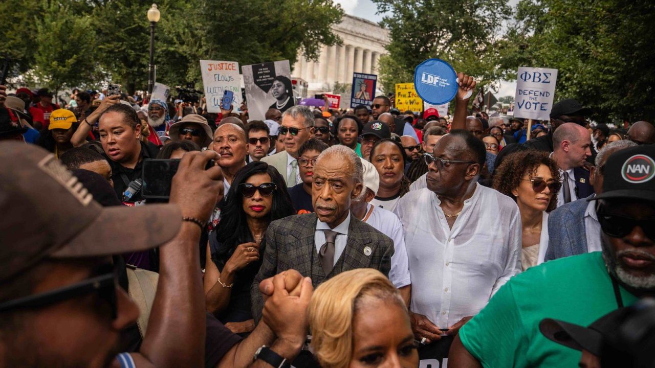Bernie Sanders, AOC join marchers in Washington to ‘defend the vote’