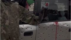 Bullet-riddled car on display in Berlin to remember Hind Rajab