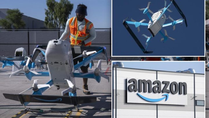 Amazon expanding lightweight drone delivery to 500 US cities with potential 30-minute wait times for packages