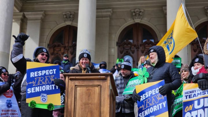 Striking hospital employees sound alarm over workplace violence