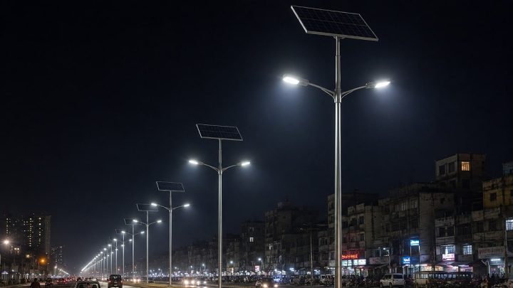 Mayor Karachi Donates Streetlights and Fumigation Machines