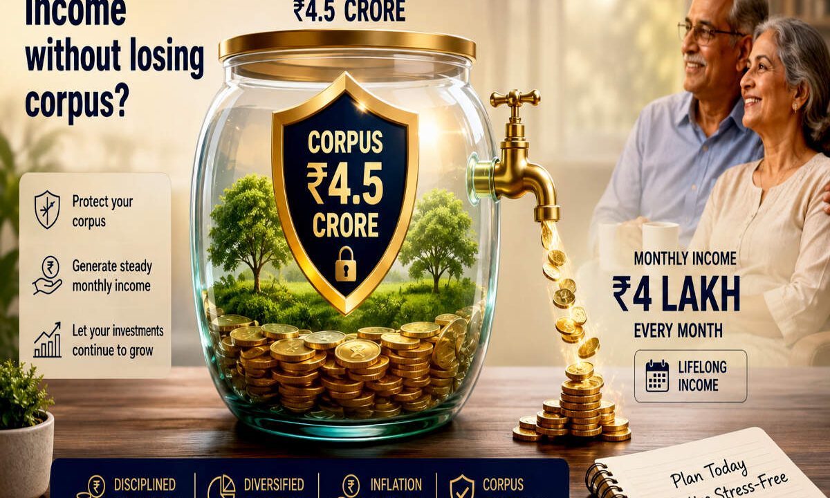 Rs 4.5 cr corpus: Can you withdraw Rs 4L/month?