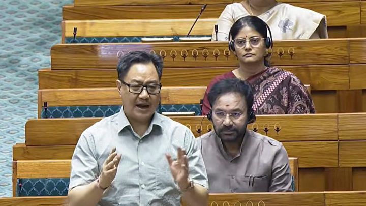 Kiran Rijiju accuses Congress of ‘turning into a Maoist party’ amid ‘dimagi Naxal’ row