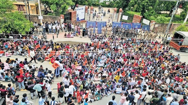 Protests erupt in Telangana over move to merge polytechnic education with YISU