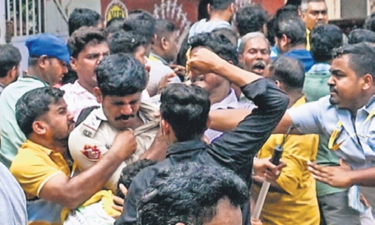 In Odisha's capital city rideshare app drivers’ protest turns violent; over 100 held