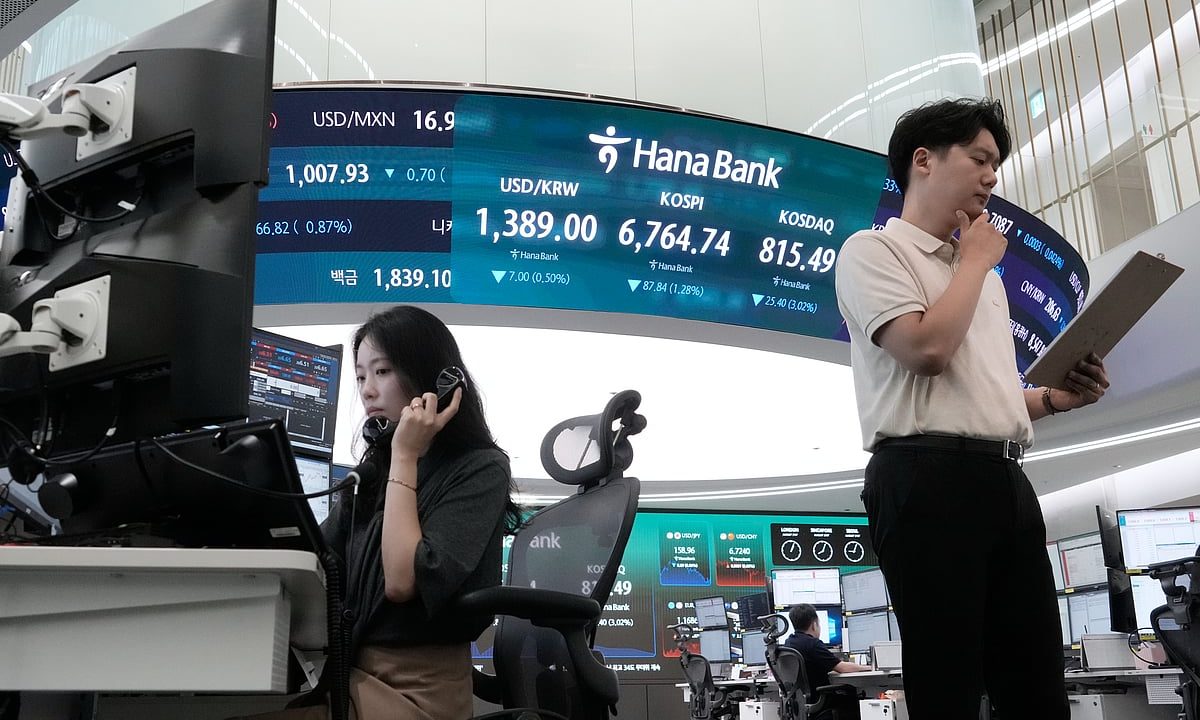 Asian shares are mixed following Wall Street losses as US Treasury's moves fail to calm markets