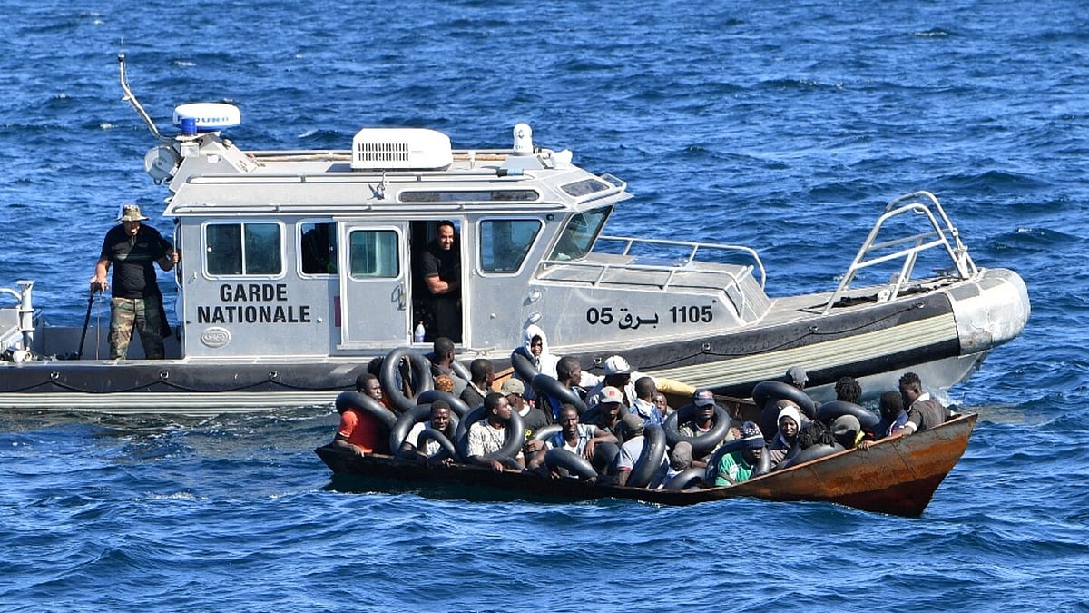 Two bodies recovered, about 12 missing after migrant boat capsized off Tunisian coast