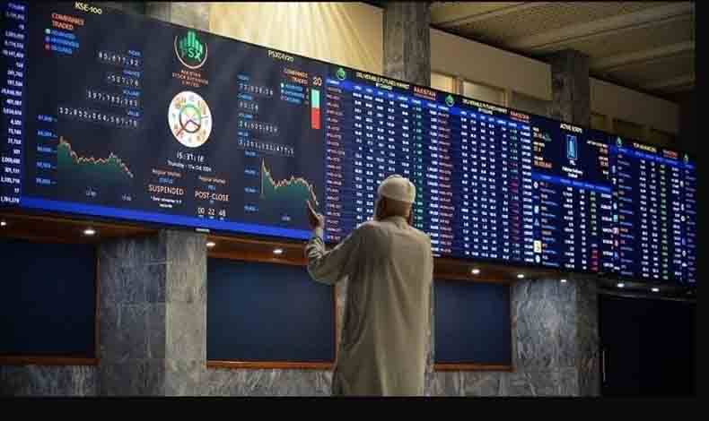 ا سٹاک مارکیٹ میں اتار چڑھاؤ، ہنڈرڈ انڈیکس منفی زون میں بند