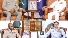 کانگو کے چیف آف ڈیفنس فورسز کی سربراہ فضائیہ اور بحریہ سے …