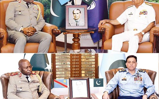 کانگو کے چیف آف ڈیفنس فورسز کی سربراہ فضائیہ اور بحریہ سے …
