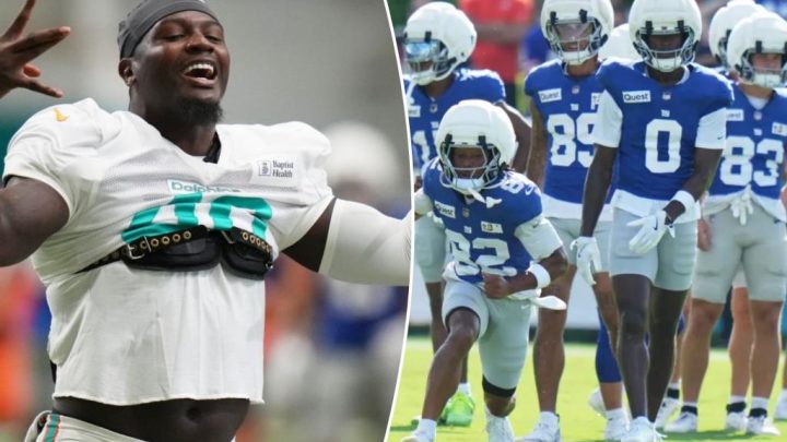 Multiple skirmishes break out at Giants-Dolphins joint practice