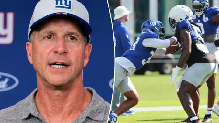 Giants already seeing payoff from demanding John Harbaugh training camp