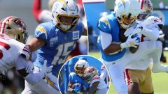 Chargers rookie openly mocks 49ers defense after joint practice: ‘We tore them up’