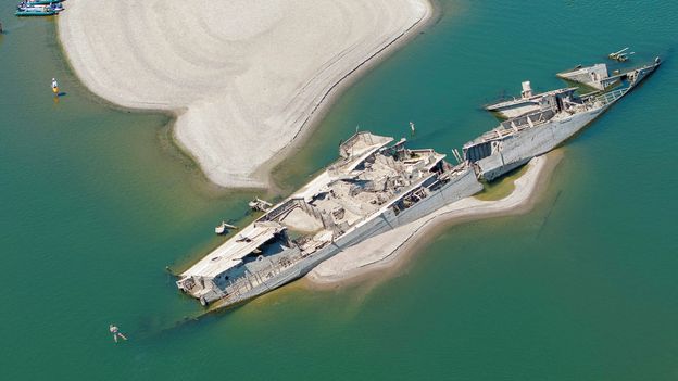 The Nazi shipwrecks emerging from the DanubeAs water levels fall, travellers are getting a rare glimpse of history usually hidden beneath Europe's great river.
