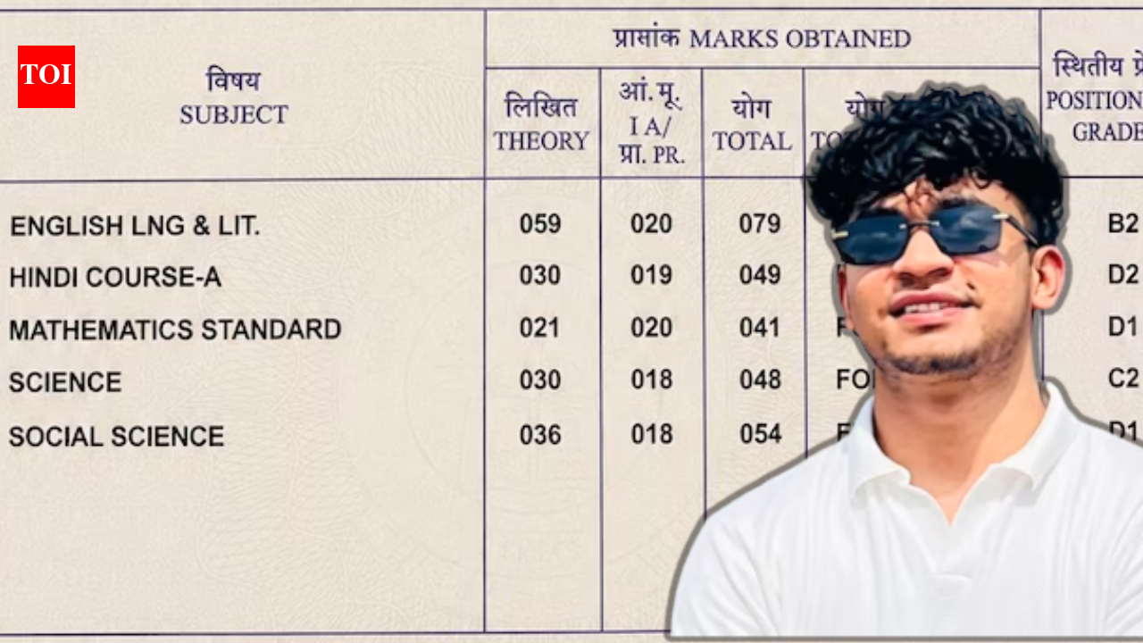 Class 10 score 54%, maths 41; three years later he cracked JEE Advanced
