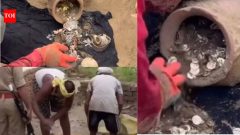 India29 copper spheres found beneath Amethi house site; ASI team examines them