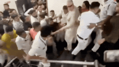 IndiaWatch: Derek O’Brien falls down staircase amid clash at TMC office