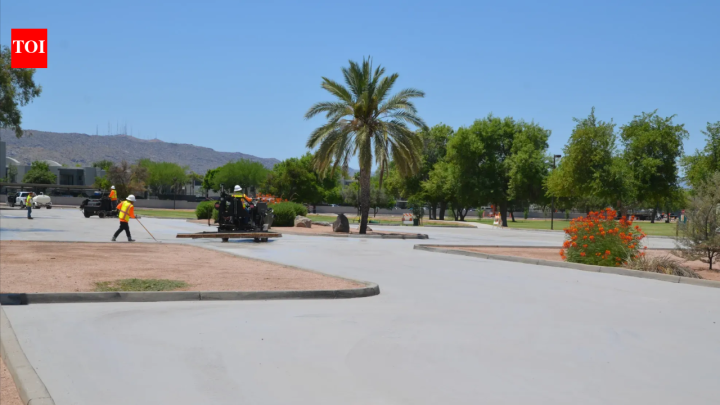 Phoenix cool pavement cut road heat by 12F but raised pedestrian heat exposure