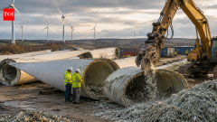 Tennessee company recycles old wind turbine blades into 99.9% pure glass fibre