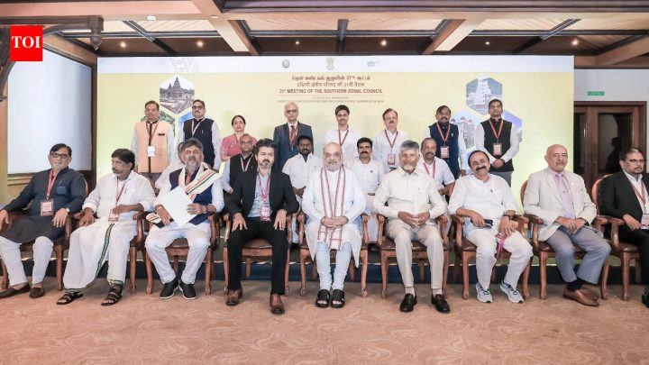 IndiaAmit Shah hails South's development in CMs meet, cites 3 pillars of progress