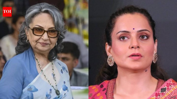 News'Shocked': Kangana reacts to Sharmila Tagore's 'Vande Mataram' comment