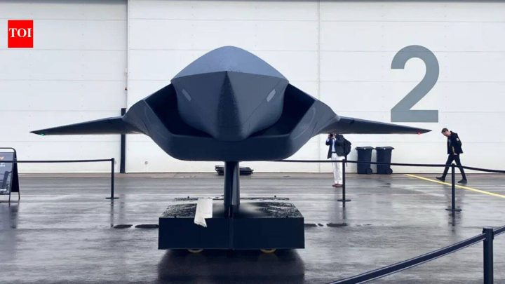 InternationalSwedish defence giant Saab unveils stealthy supersonic fighter drone to fly with Gripen E