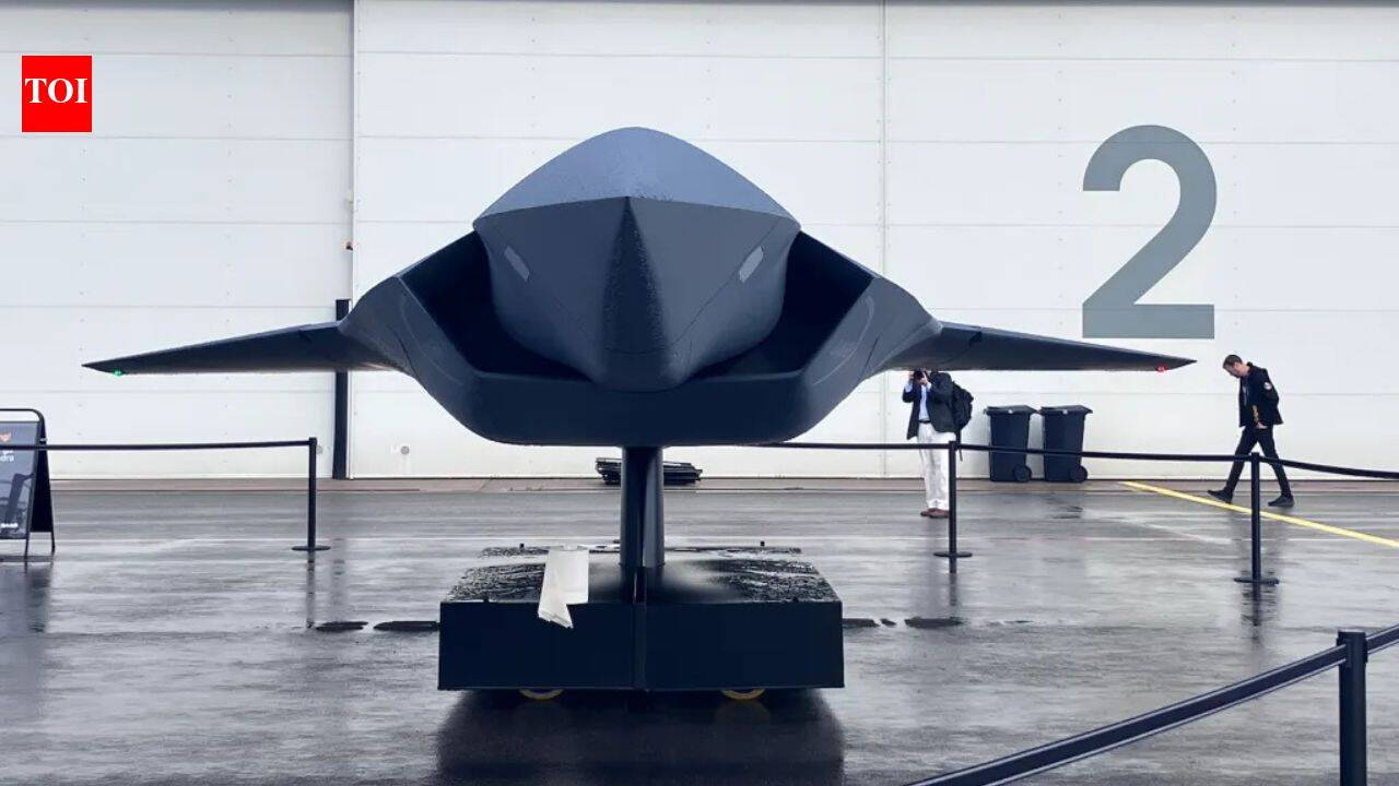 InternationalSwedish defence giant Saab unveils stealthy supersonic fighter drone to fly with Gripen E