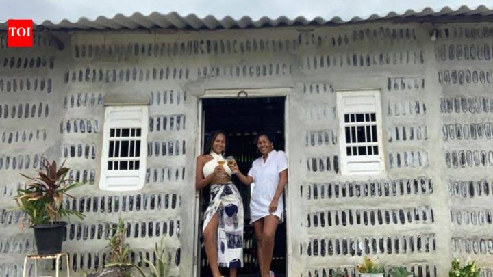Brazilian mother and daughter built seven-bedroom home from 8,000 glass bottles